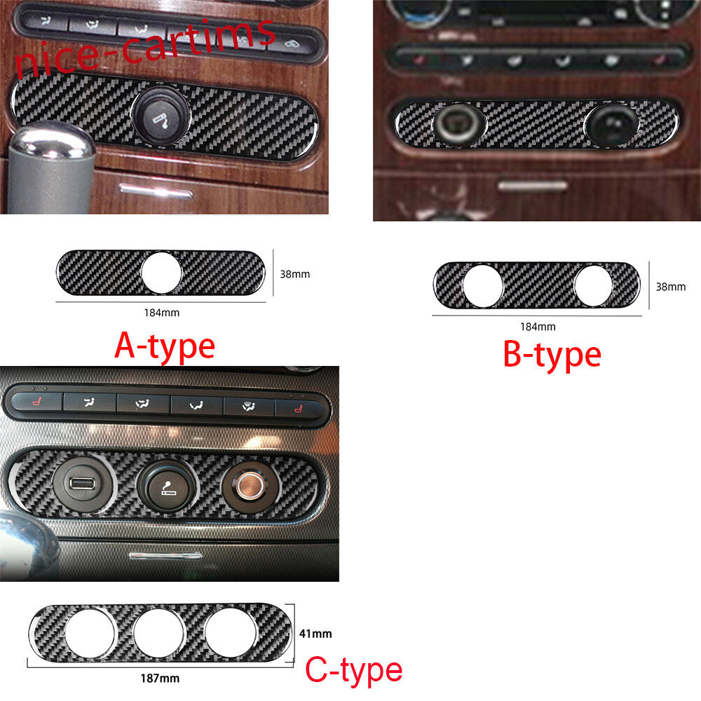 Red Carbon Fiber Center Cigarette Lighter Switch Trim for Ford F-150 FX4 04-08 C