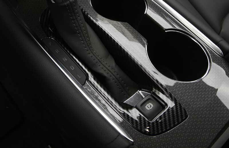 1P Central Gear Shift Panel Trim Frame for Chevrolet Malibu 2016-24 Carbon Fiber