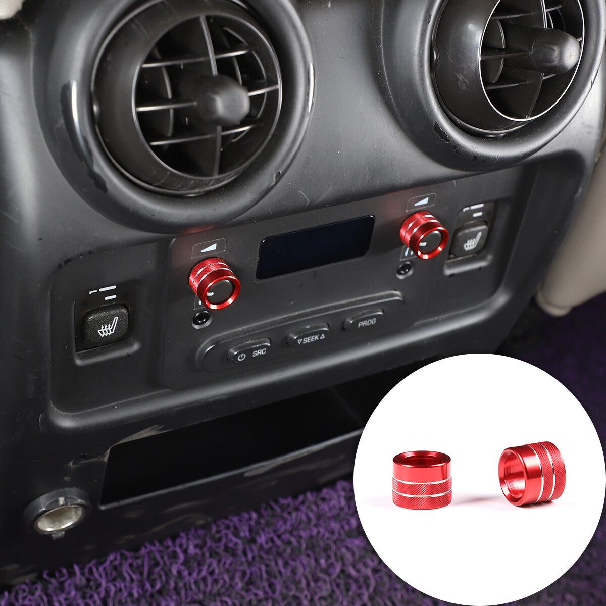 Full window sunshade with UV protection, suitable for Fiat 500 (2011-2019), 6 pieces.