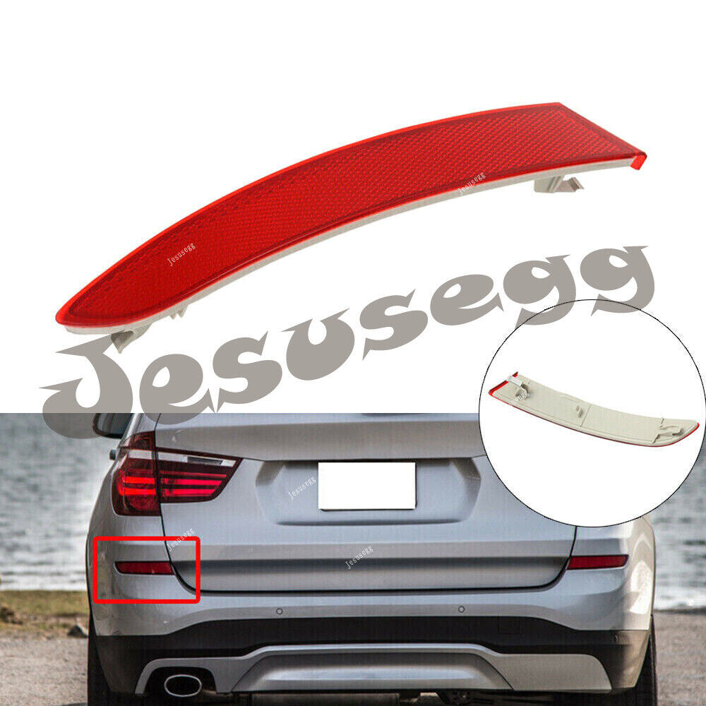 Rear Left Bumper Reflector Strip Cover for BMW F25 X3 Series 2014 2015 2016 2017