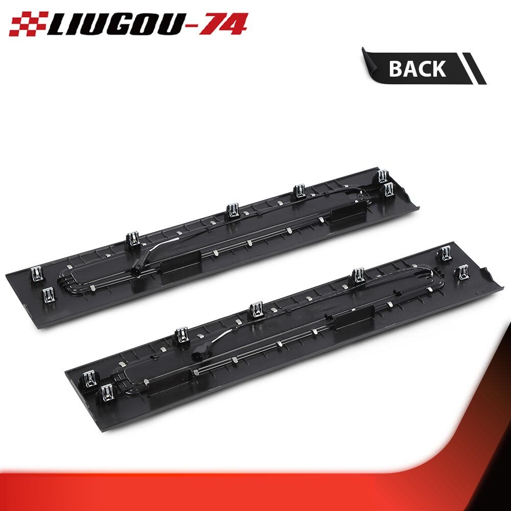 A pair of front door window sills suitable for 2017-2022 for Ford F250 F350 F450 Super Duty