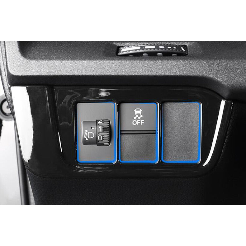 for Honda CR-V 2023-2024 Glossy Black Headlight Switch Button Cover Trim Frame