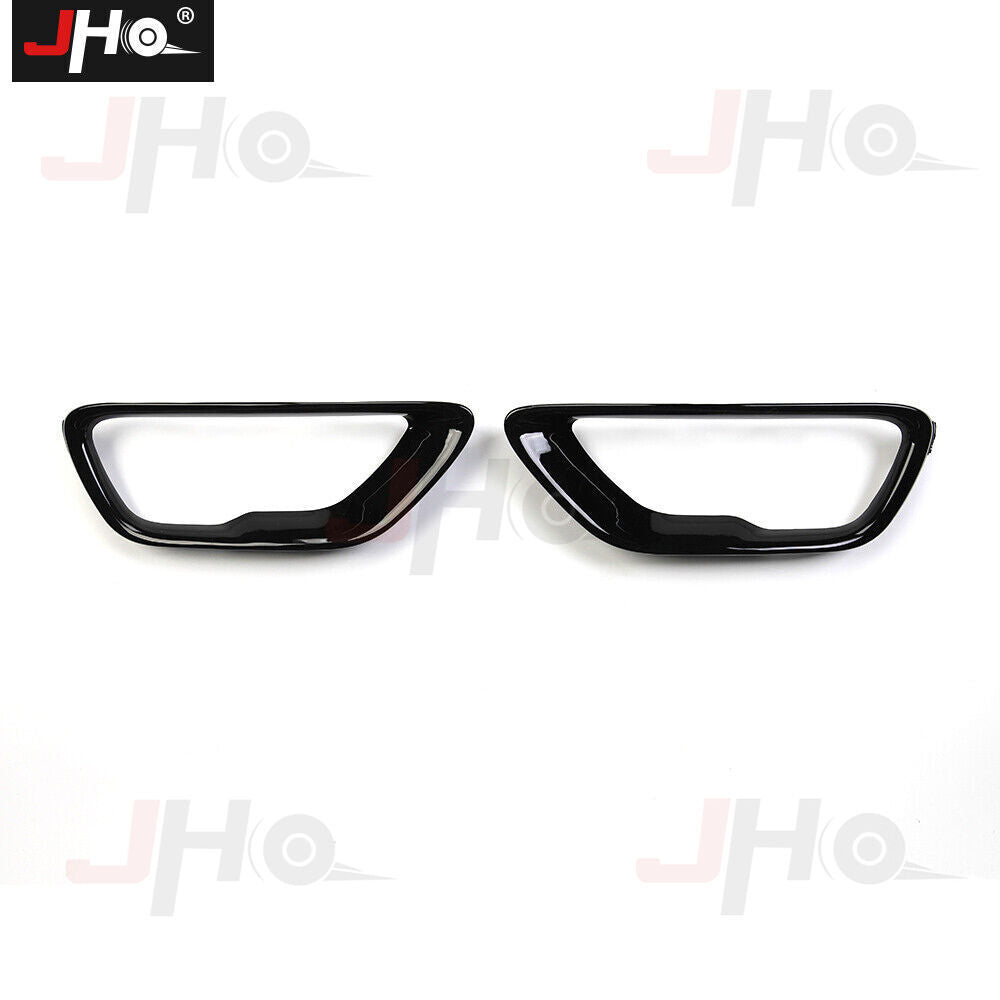 Front Fog Light Cover Fog Lamp Trim Black Bezel Frame for Jeep Grand Cherokee US