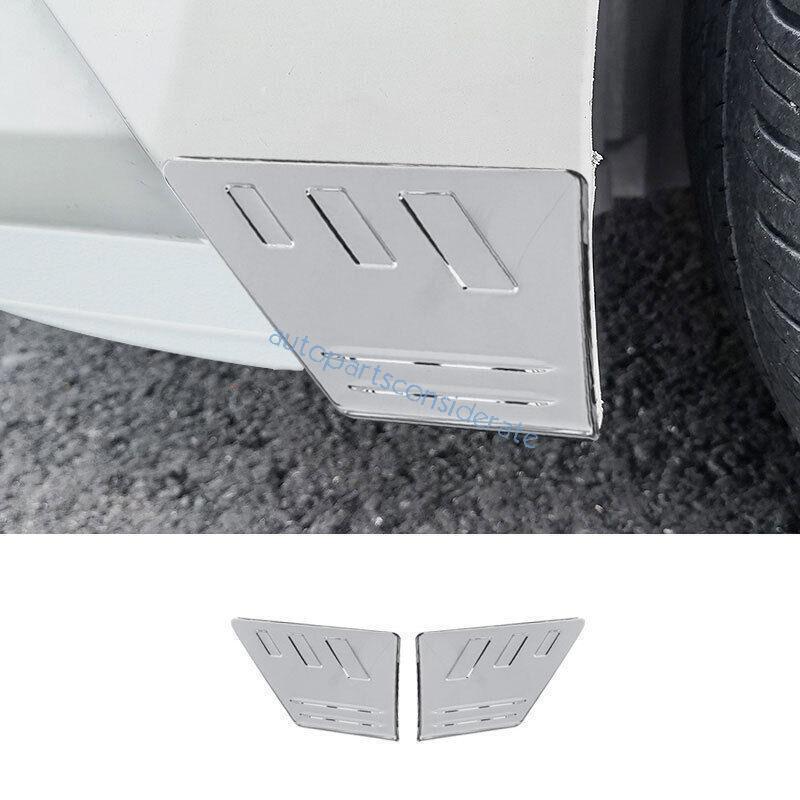for Toyota for Corolla 20-2024 Silver Look Front Bumper Side Anti-Scratch Cover Trim