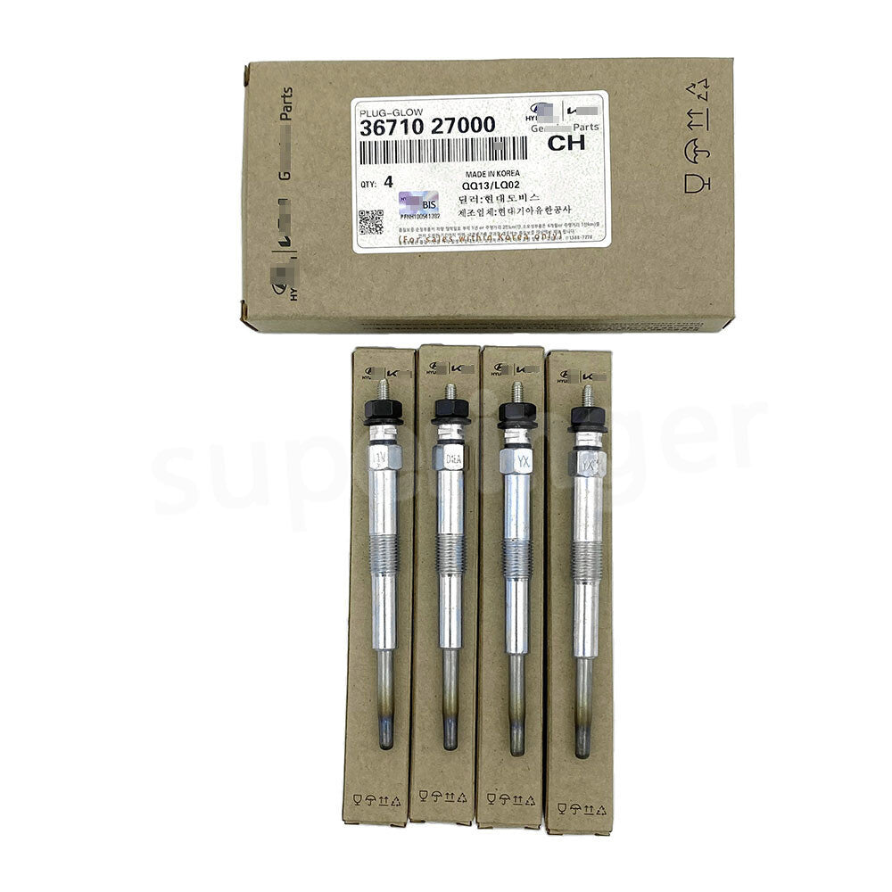 4-pack 36710-27000 electric heating plugs suitable for Hyundai for Kia Grandeur i30 for Elantra Santa FE 2.0 2.2