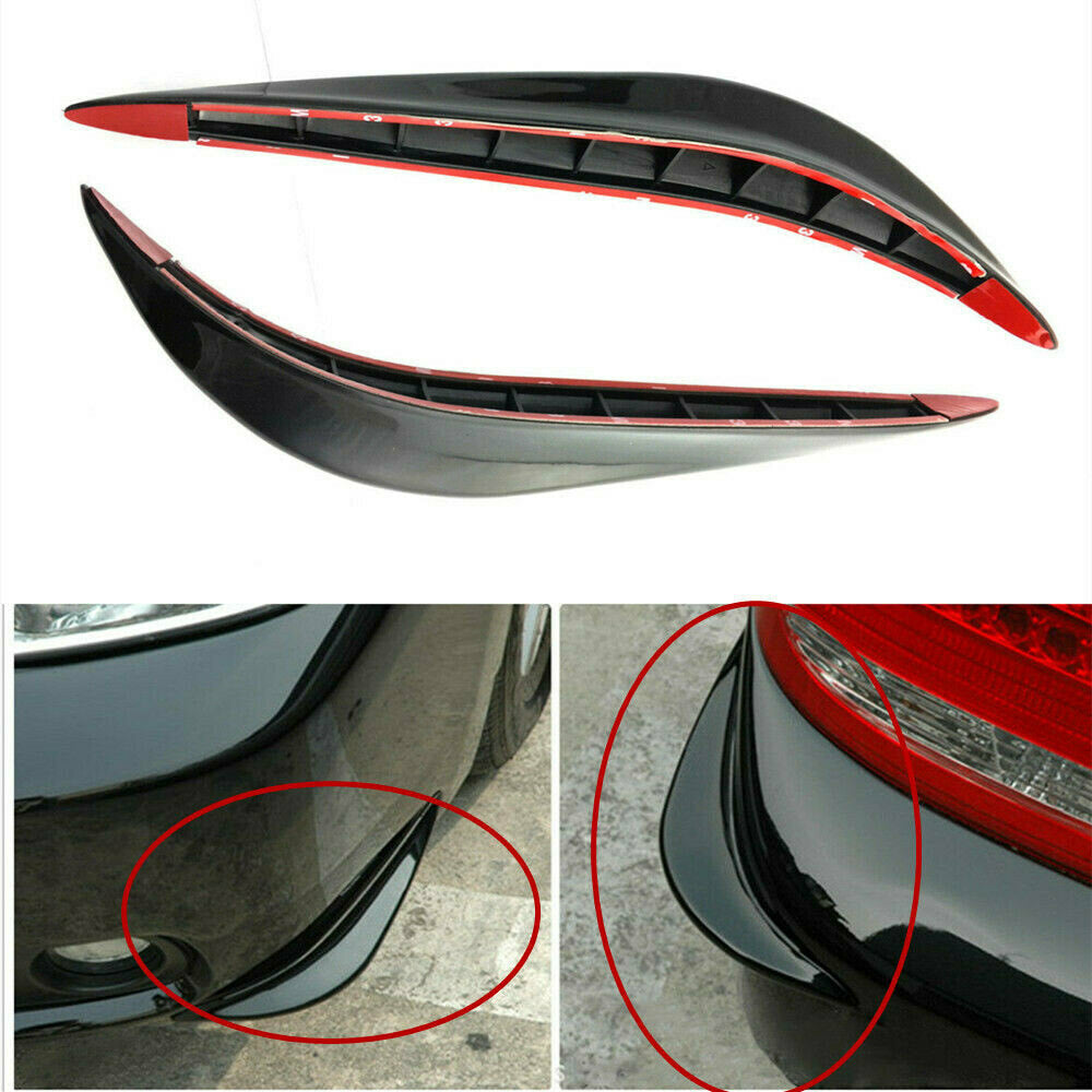 Black Car Bumper Corner Protector Guard Cover Anti Scratch Universal Accessories