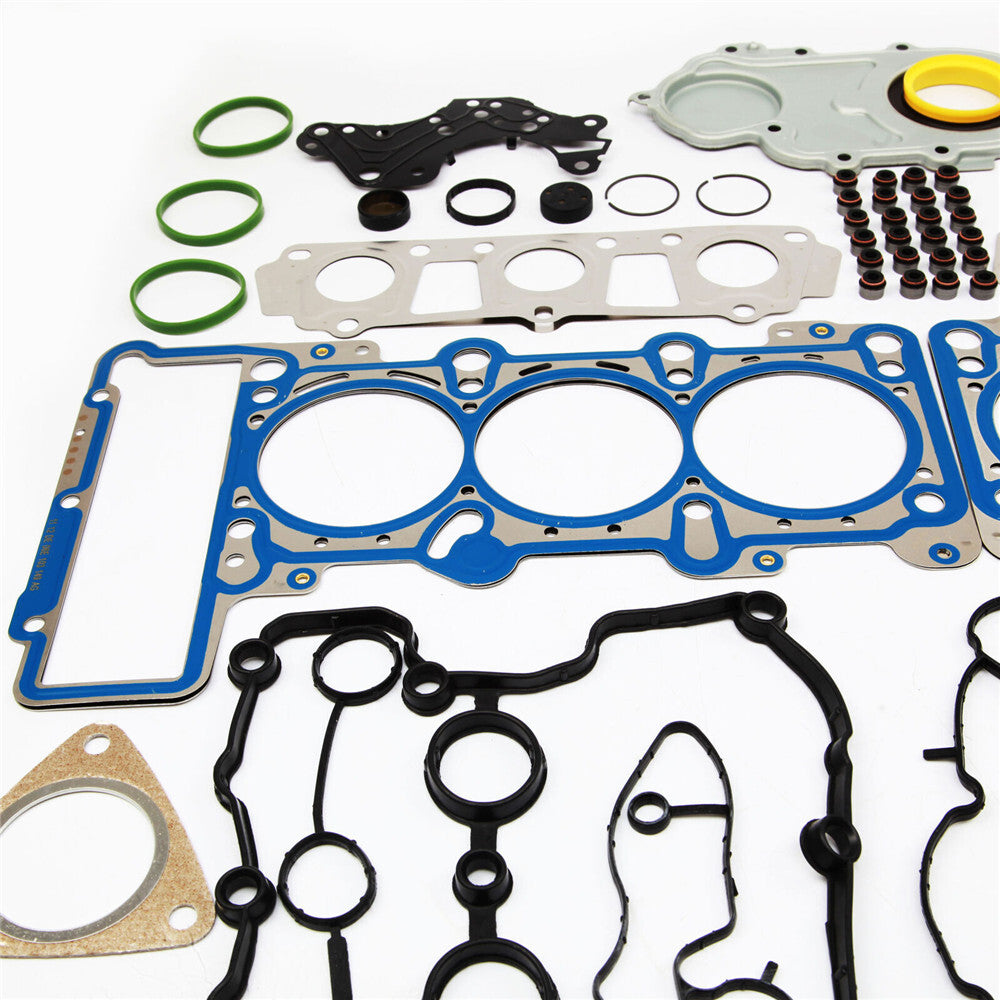 Engine Cylinder Gaskets Seals Set w/Head Valve Cover for Audi A6 S5 Q5 Q7 3.0T
