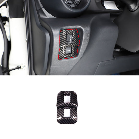 Matte Black Headlight Switch Trim Frame for Toyota Tundra 2022-2023 USA