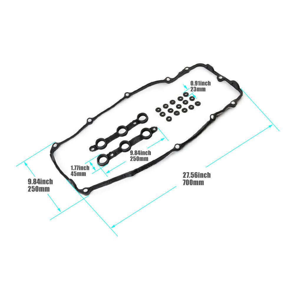 For 2002-2006 for BMW Valve Cover Gasket Set Seals E46 E53 E60 E83 E85 X3 Z4