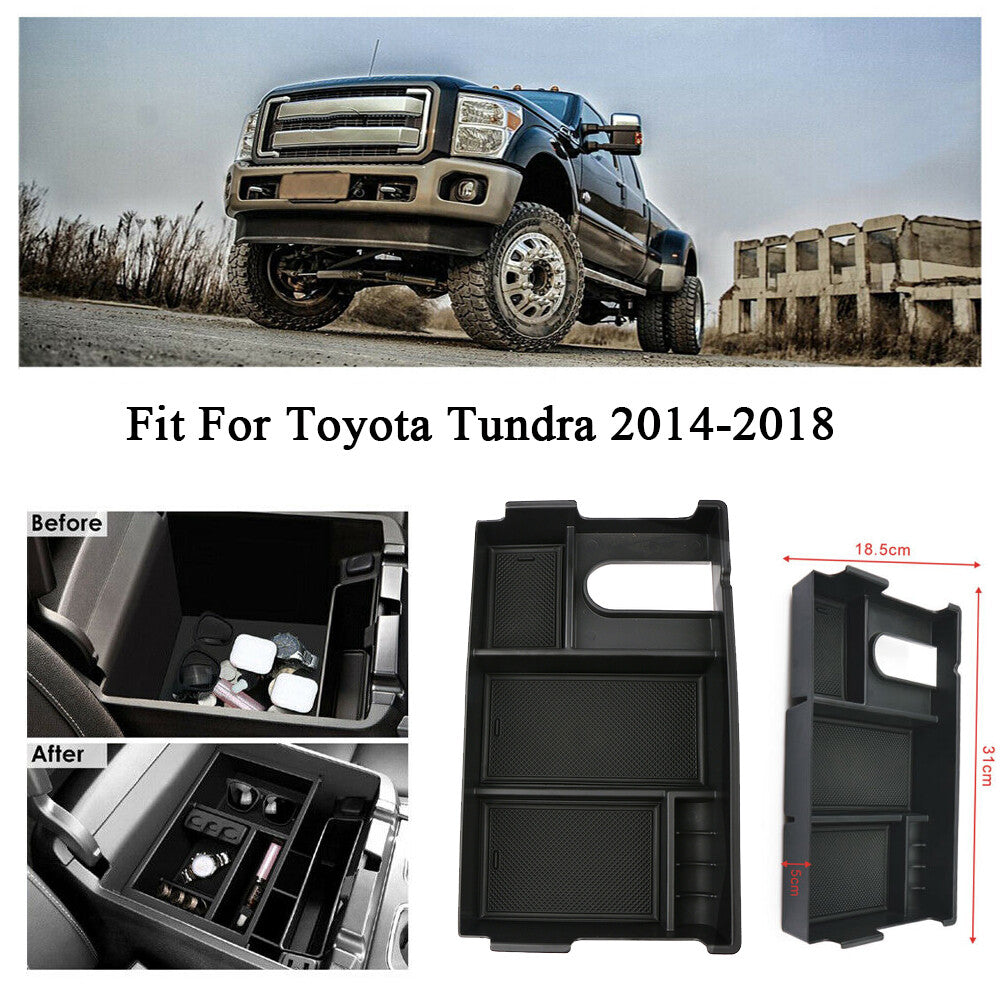 Center console tray glove box storage armrest storage box suitable for Toyota Tendera 14-18