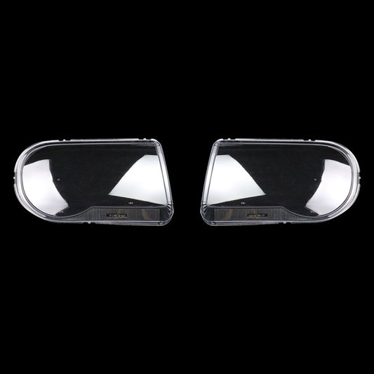 Transparent headlight lens replacement protective case for Chrysler 300C 2005-2010 (left + right -)