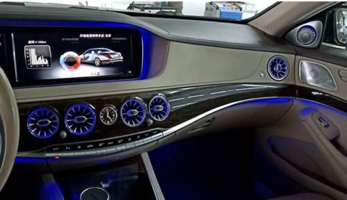 8PCS Ambient Light for Mercedes W222 Interior Air Vents AC Dash a/c Outlet
