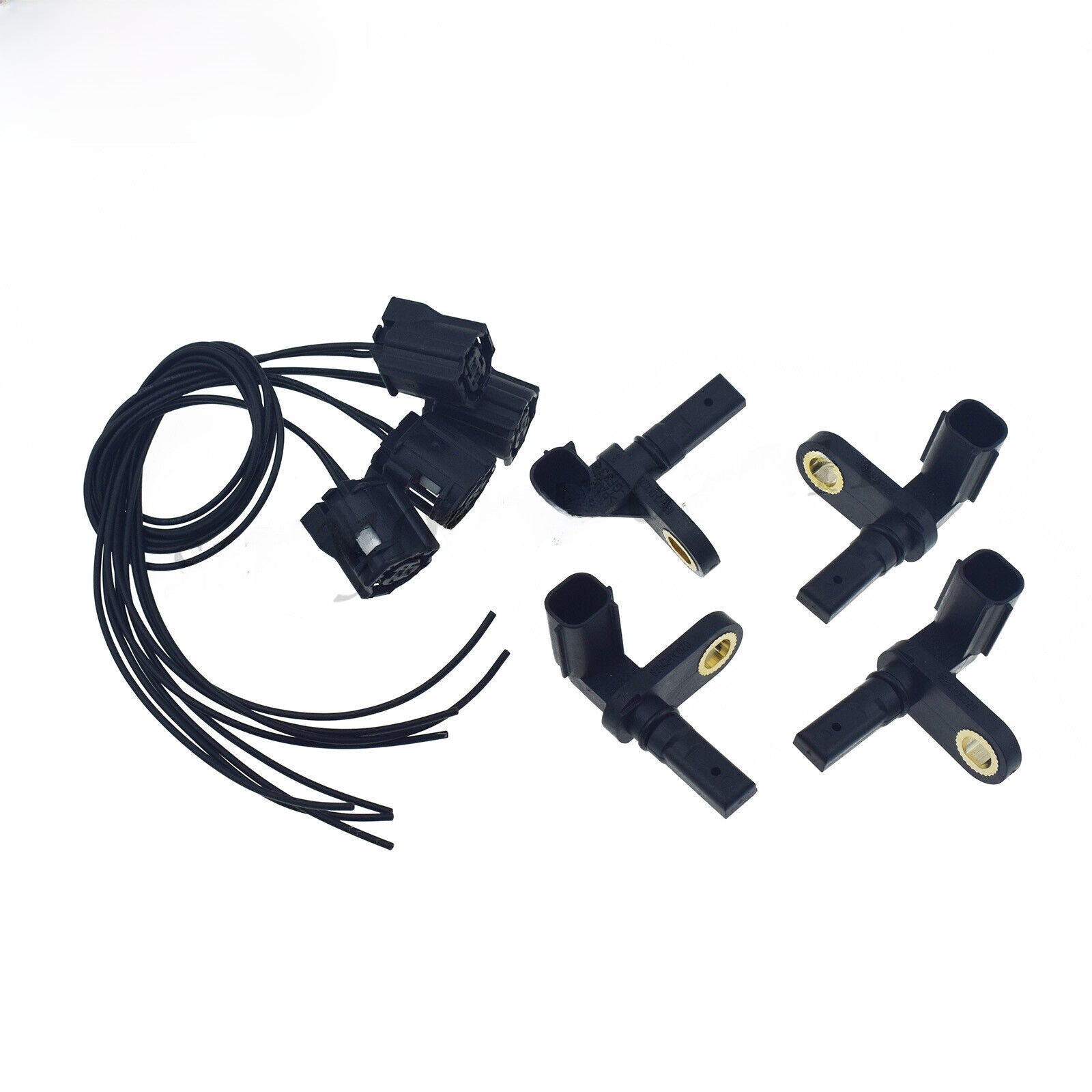 For 07-17 for Toyota Sequoia Tundra Front Rear LH RH ABS Wheel Speed Sensor +4x Plug