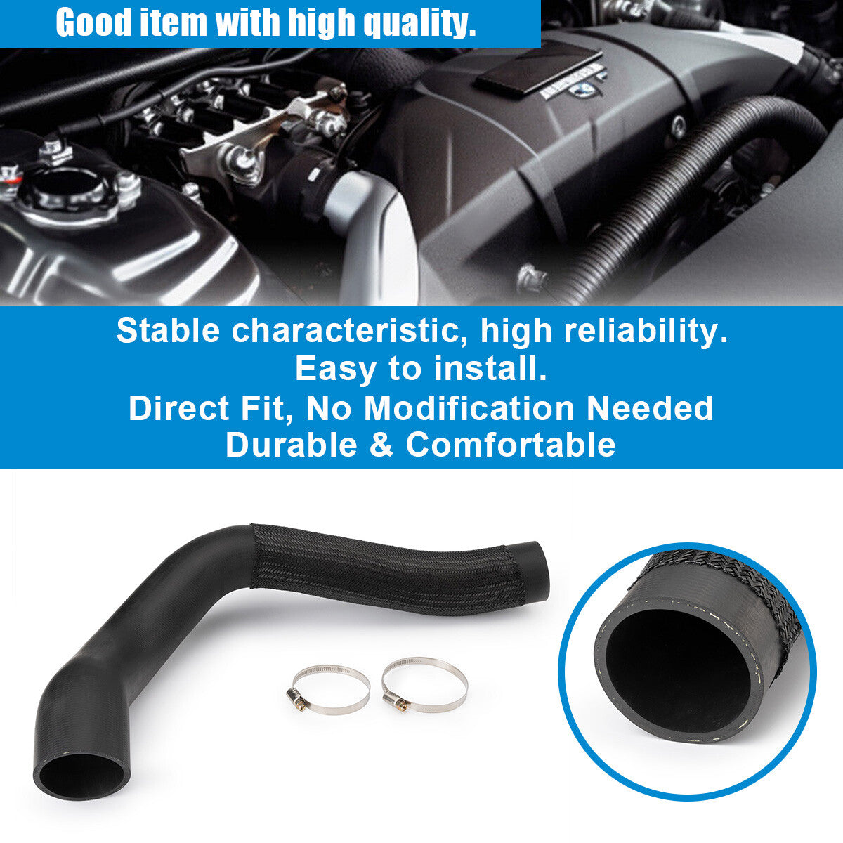 1PC for Mitsubishi Pajero 3.2L Throttle Body To Intercooler Pipe Hose 1505A200