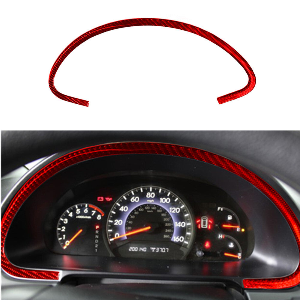Red Carbon Fiber Interior Speedometer Panel Panel Cover for Honda Odyssey 05-10