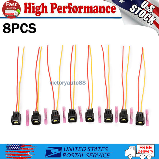 8x Pigtail ignition coil connector wire plug for Ford F-150/250 4.6 5.4 6.8L