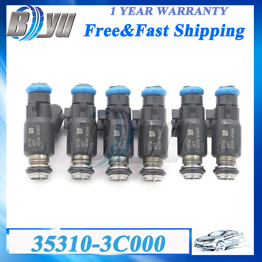 New 6P 35310-3C000 Fuel Injectors Fits for Hyundai Veracruz 2007-2012 3.8L V6