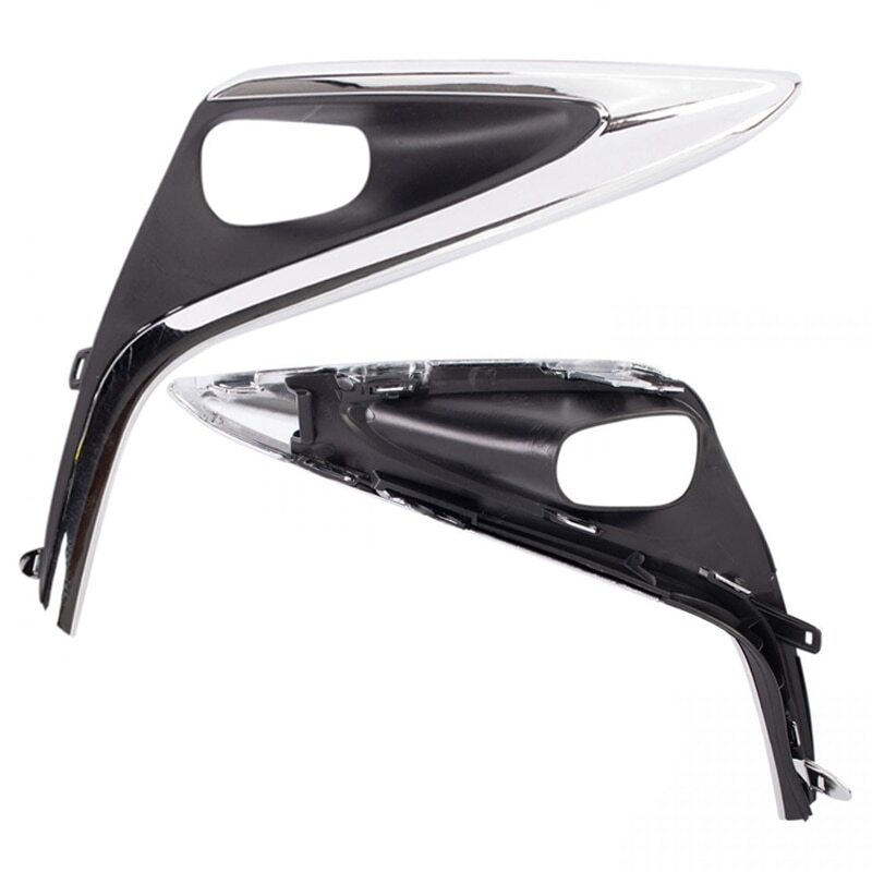 A pair of front fog light bezel covers for Lexus ES300h and ES350 2016/2017 ABS