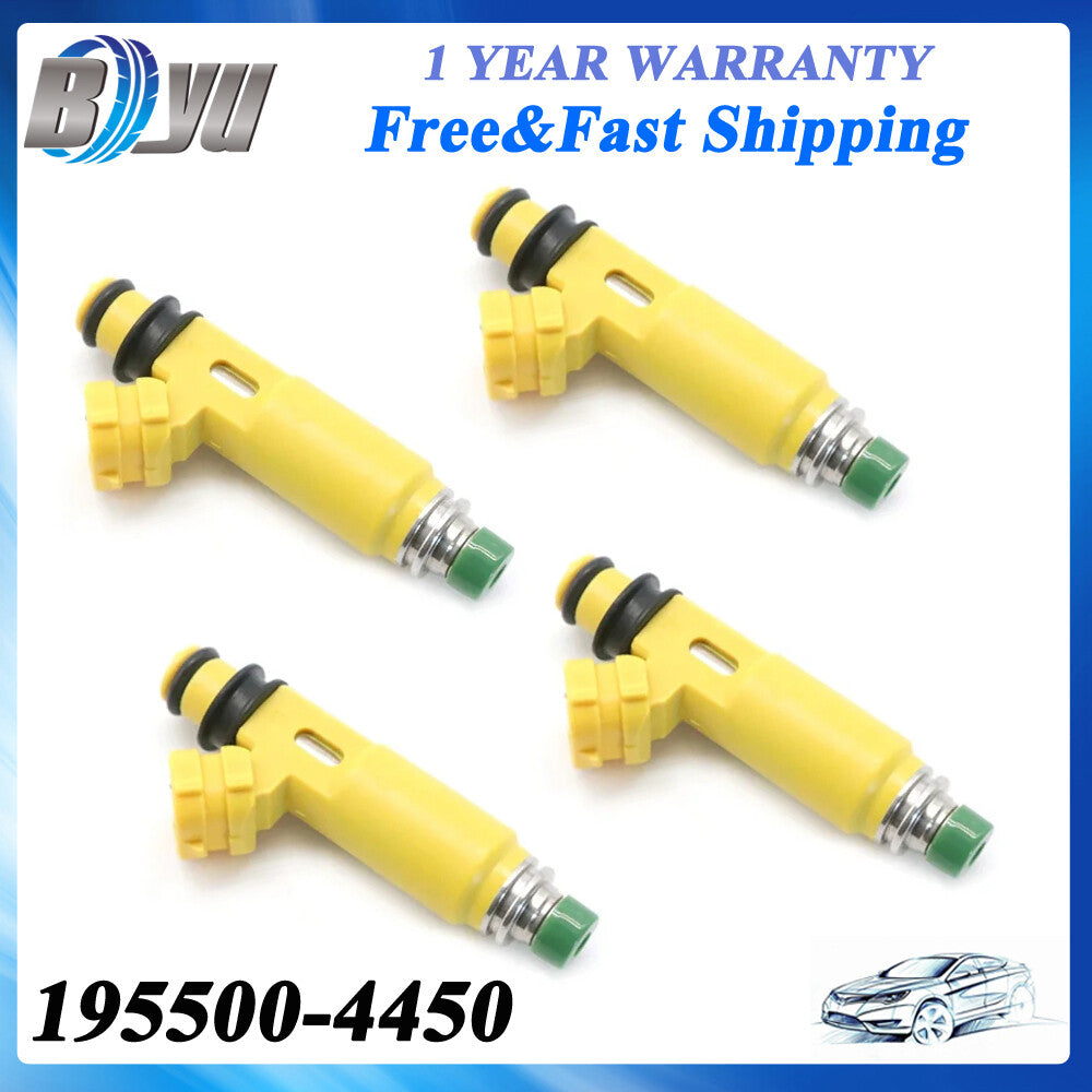 Set of 4PCS Fuel Injectors For 2004-08 for Mazda RX-8 RX8 1.3L 1308CC R2 195500-4450