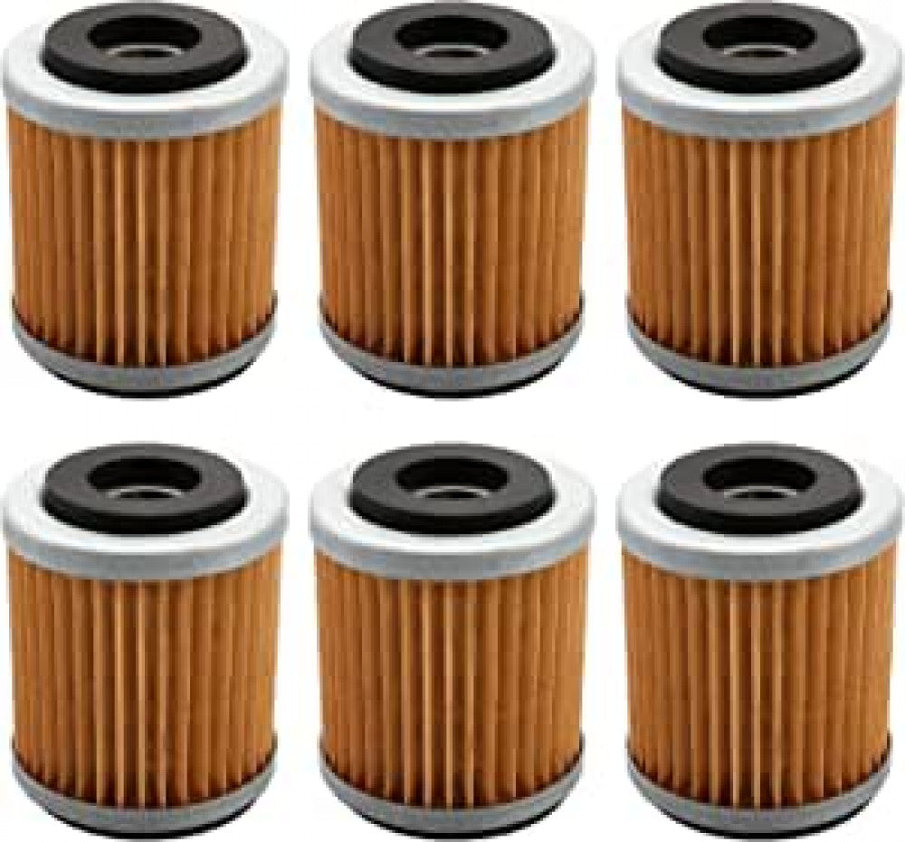 6-Pack Oil Filter Filters for Yamaha 350 Warrior 350 Wolverine 350