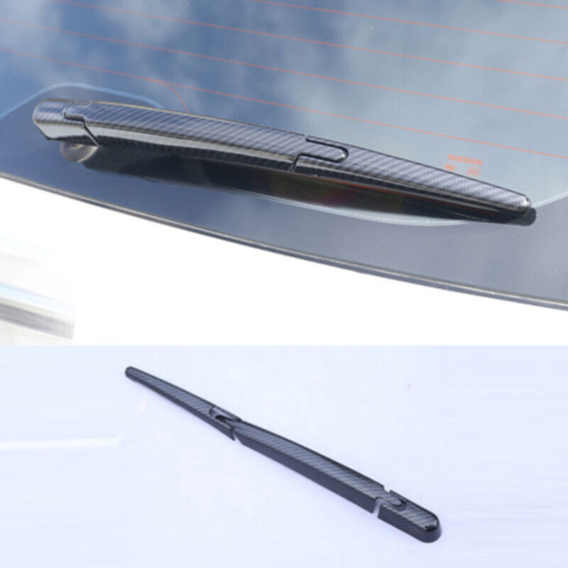 for Nissan Rogue 2014-20 Carbon Fiber Tail Rear Window Rain Wipers Cover Trim 3X