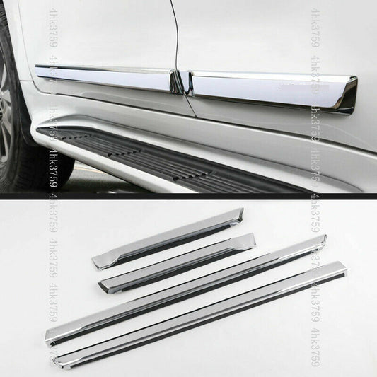 for Toyota for Land Cruiser LC200 2008-2021 Car Chrome Side Body Trim Molding Cover