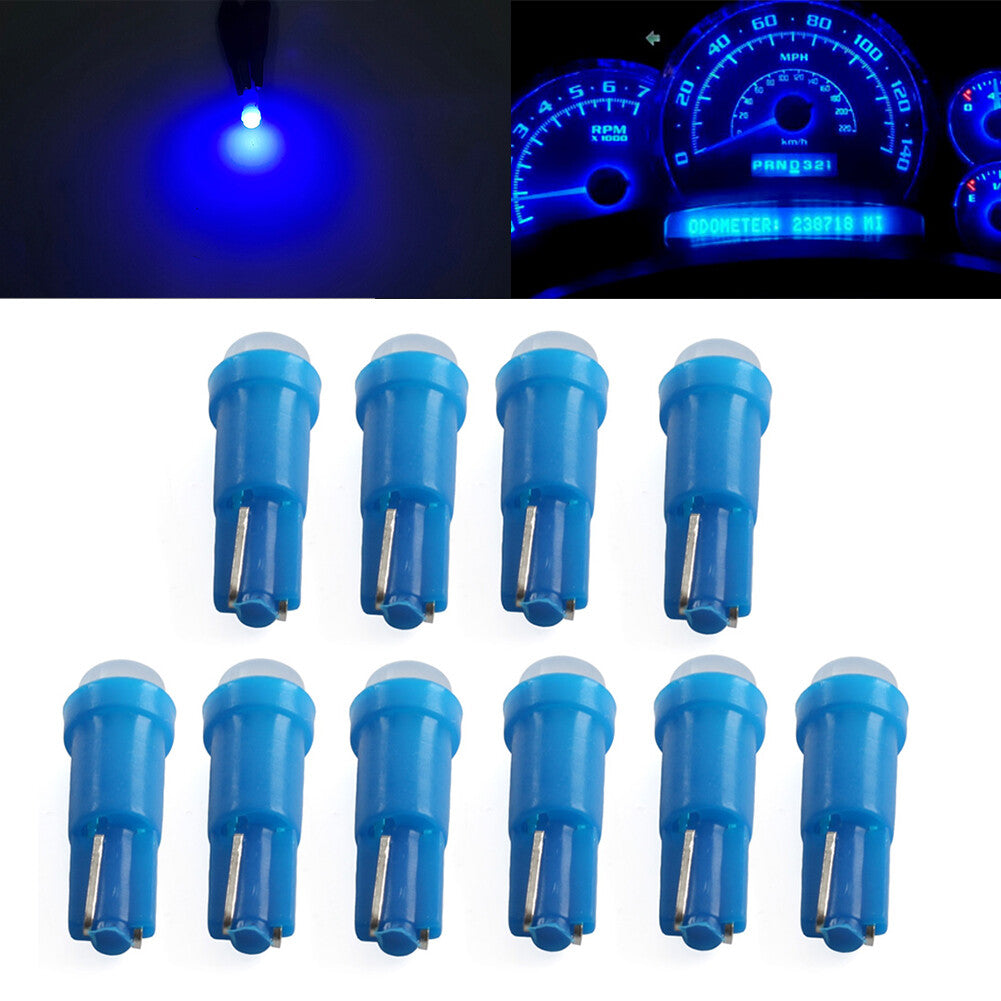 Instrument Bulb Indicator T5 1 SMD Light Dashboard Gauge Wedge Bulbs blue