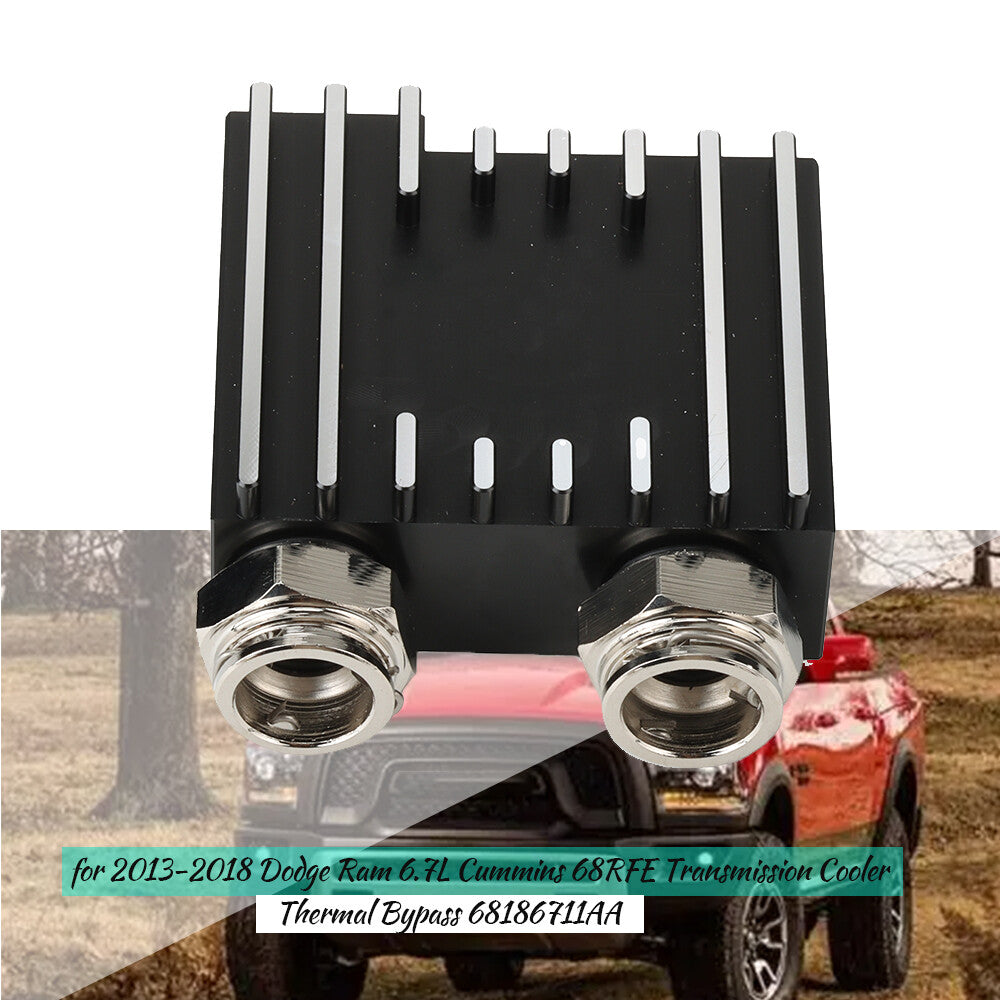 1X Thermal Bypass for 2013-2018 for Dodge for Ram 6.7L 68RFE Transmission Cooler