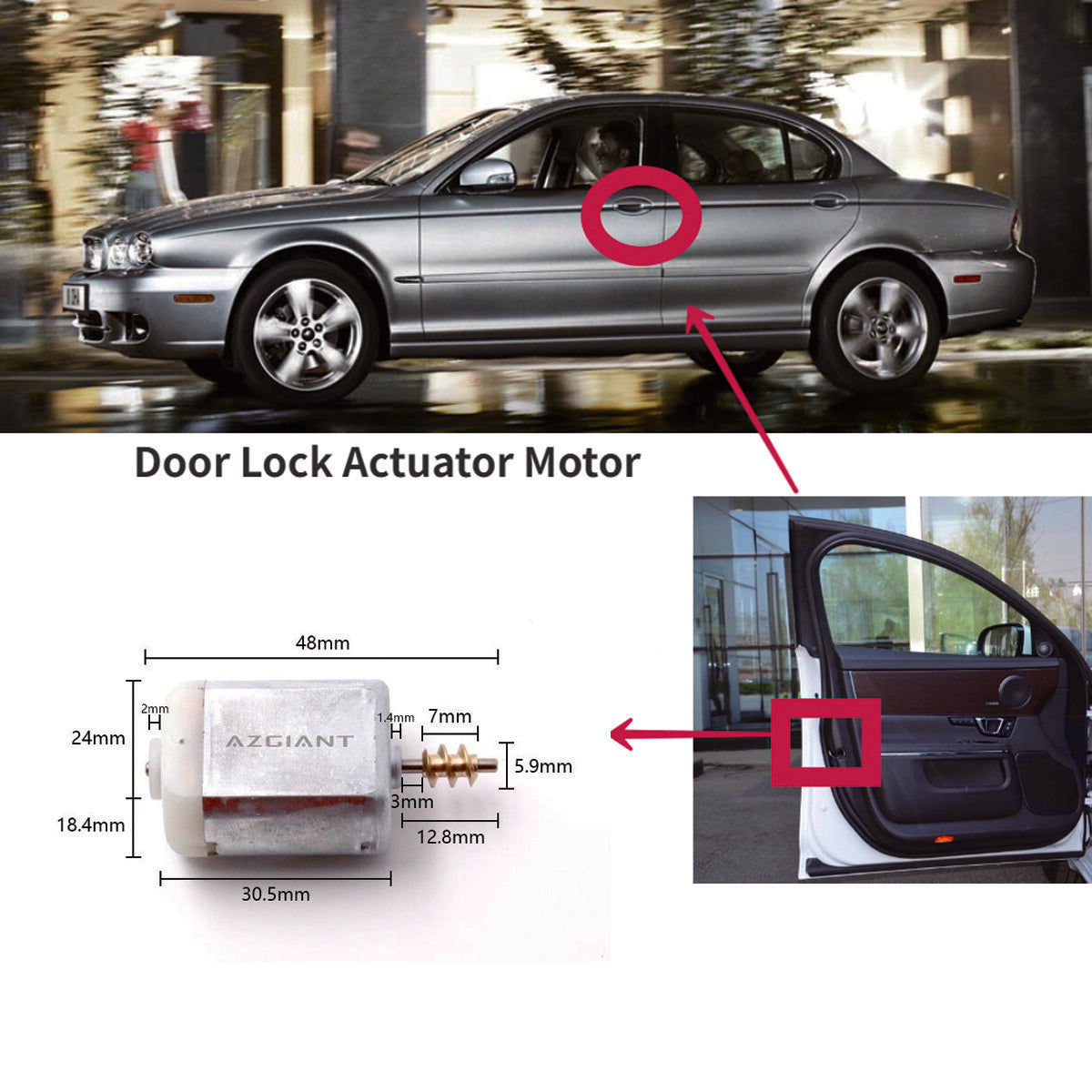FC-280SC-18180 Power Door Lock Actuator Motor for 2015-2020 for Geely -GC9