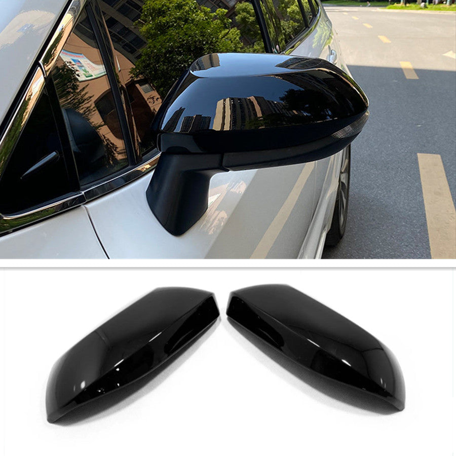 Glossy black Side Door Rearview Mirror Cover Trim Cap for Toyota for Corolla 2019-22