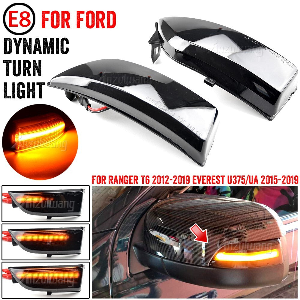 Dynamic Turn Signal Light for Ford for Ford Everest T6 2012-2019 Wildtrak