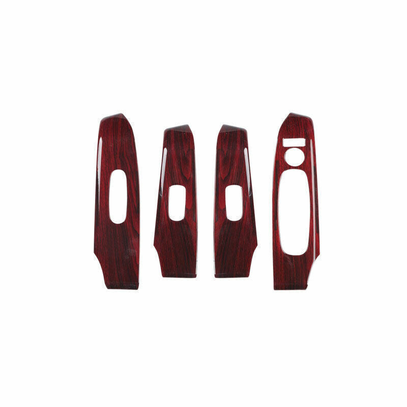 Glass Window Lifting Lock Panel Trim for Nissan Altima 19-2022 Red Wood Grain