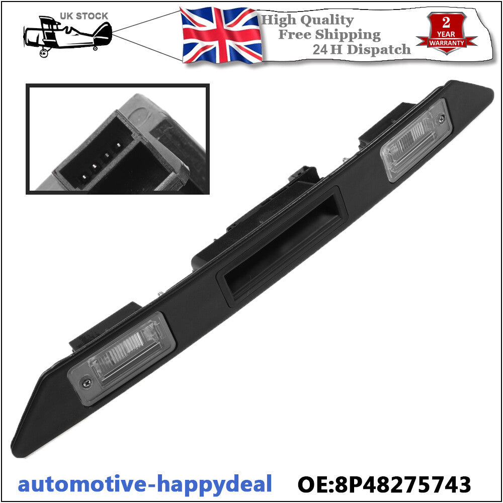 for AUDI A3 A4 A6 Q7 BOOT HANDLE NUMBER PLATE LIGHT TRIM 8P48275743FZ