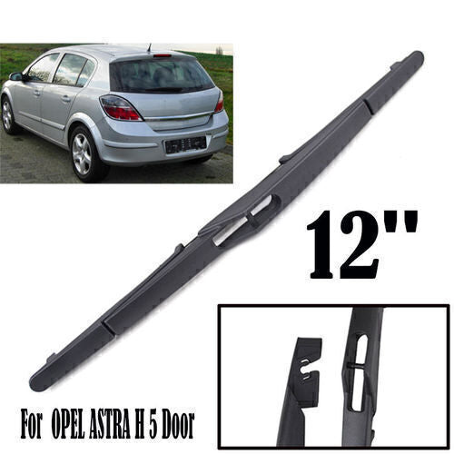 12 Rear Windshield Wiper Arm Blades All season Bracketless for Opel Astra 04-09
