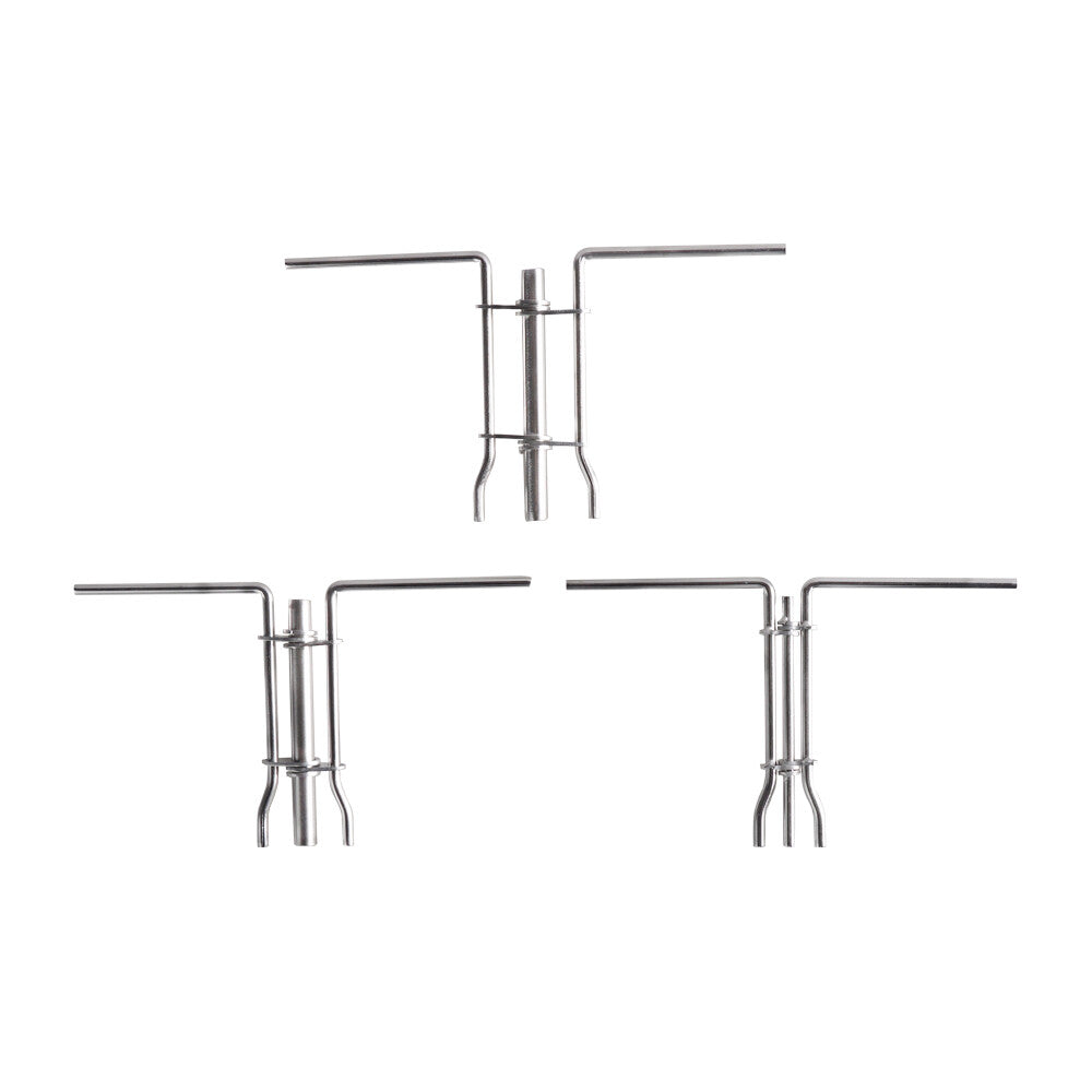 3-piece hydraulic cylinder piston rod seal installation tool for U-cup seal installers