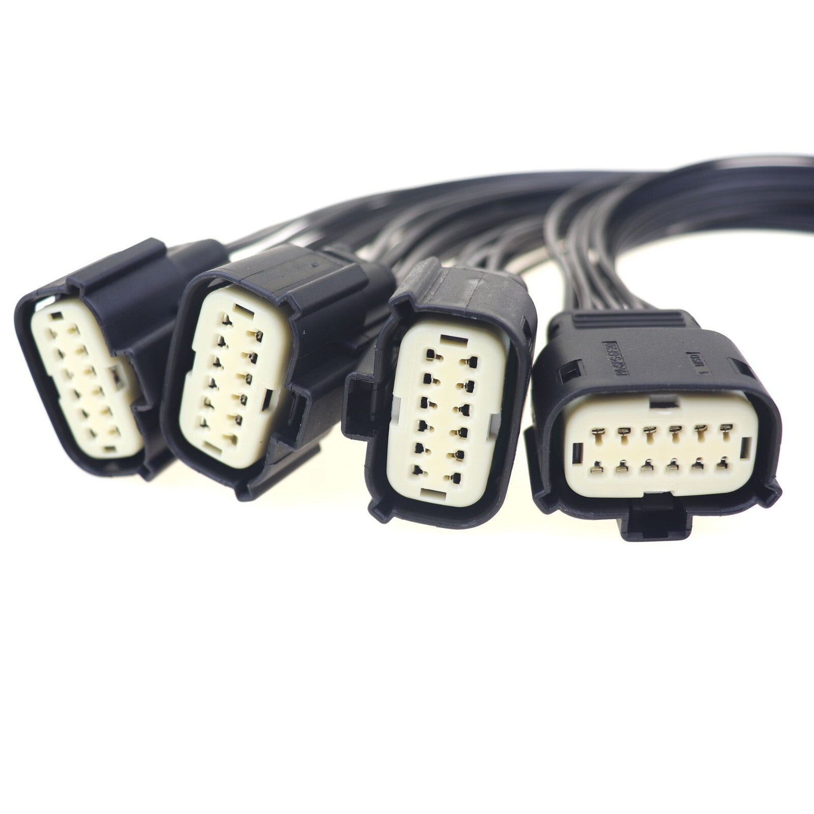 4-pack of halogen headlight connectors for 15-18 for Dodge chargers, plug and tail braces 68364272AA