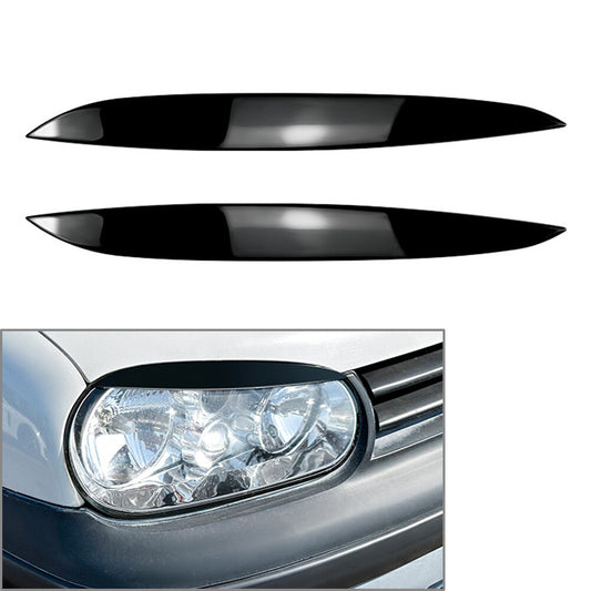 Car Headlight Eyebrow Eyelid Cover Trim for VW for Golf MK4 1997-2005 04