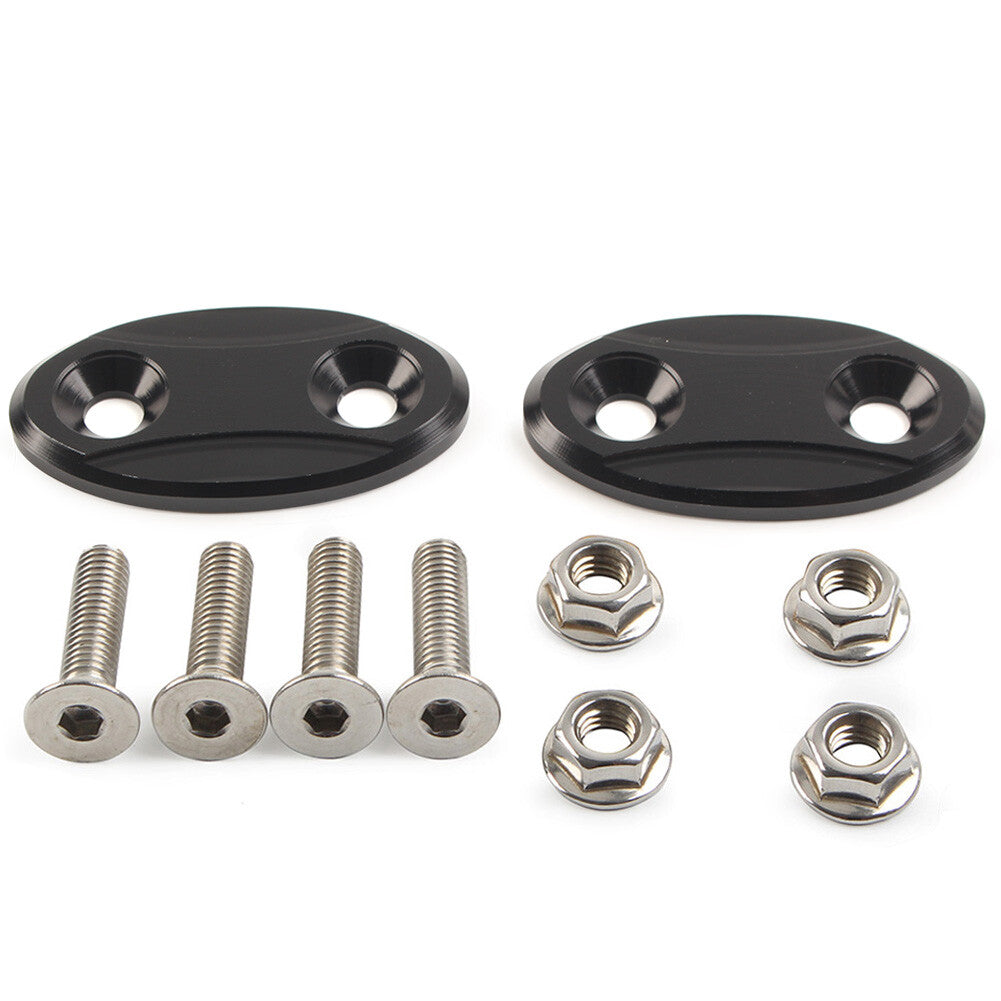 2xR¨¹ckspiegel Block Off Bodenplatten Abdeckung F¨¹r for BMW S1000RR 2009-2018 Schwarz