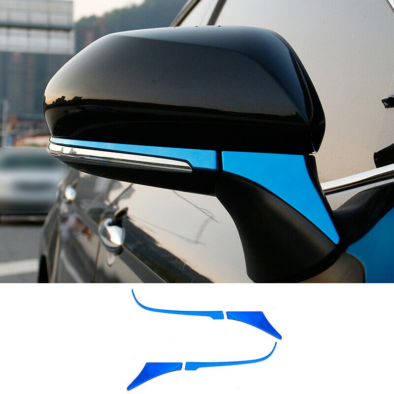 for Toyota for Camry 2018-2023 Blue Titanium Rearview Mirror Anti-Scratch Strip Trim