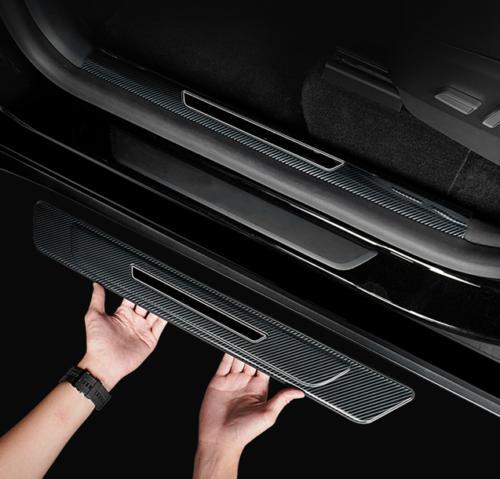 Carbon fiber side door protection panels for 2021-2023 for Tesla Model 3/Y