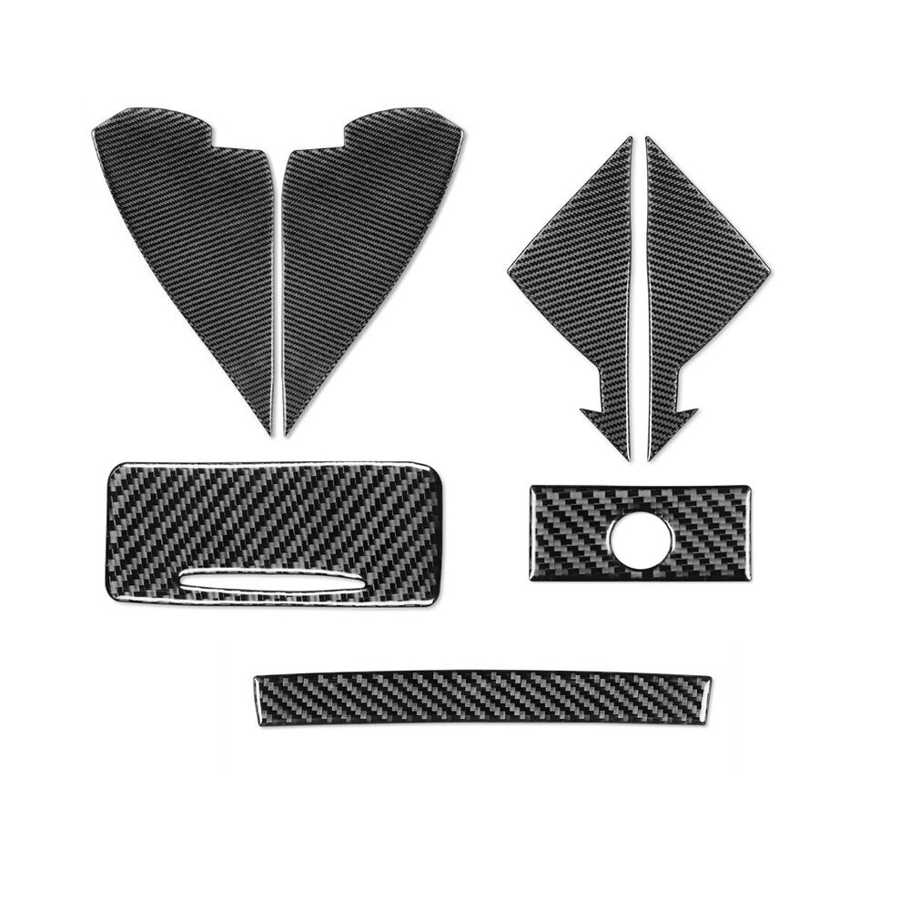 7Pcs Soft Carbon Fiber Set Kit Decorative Trim for Infiniti G37 Sedan 2010-2013