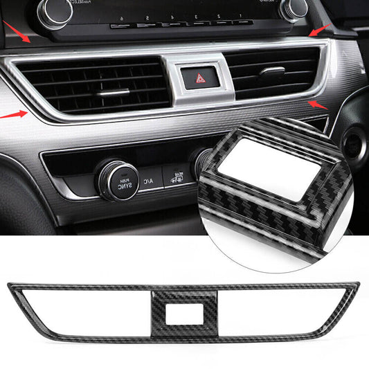 Front Center Dashboard Air Vent Outlet Cover Trim for Honda Accord 2018 ABS