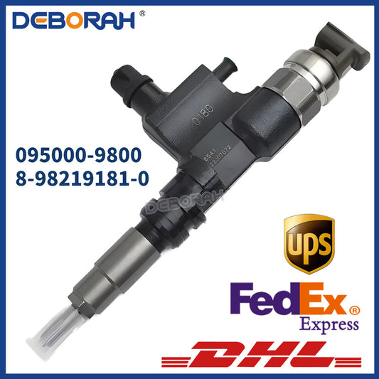 Common Rail Fuel Injector 095000-9800 8-98219181-0 for ISUZU 4HK1 6HK1 Engine