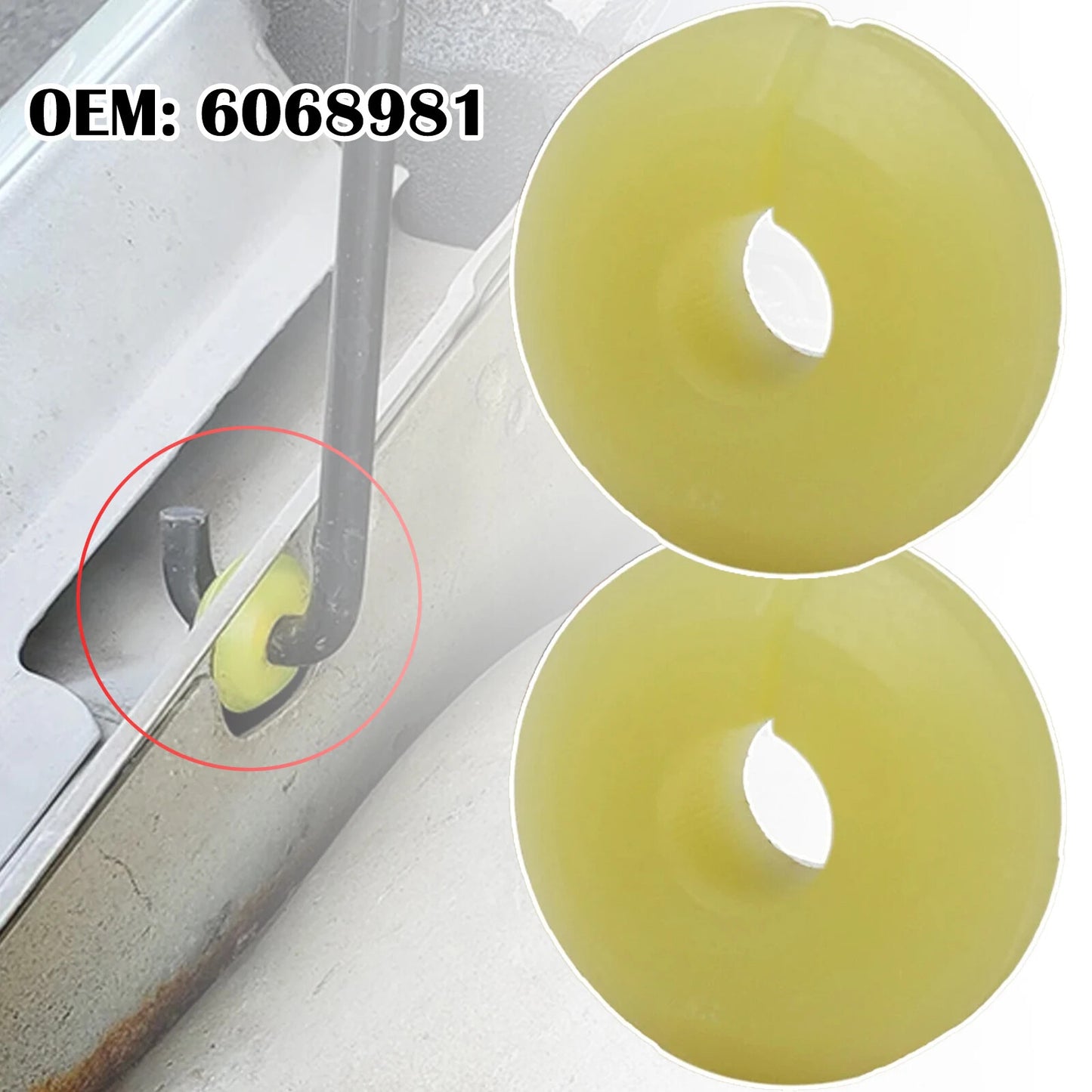 2X Hood Strut Bushing for Ford KA Support Rod Retainer Latch Prop Nut Grommet