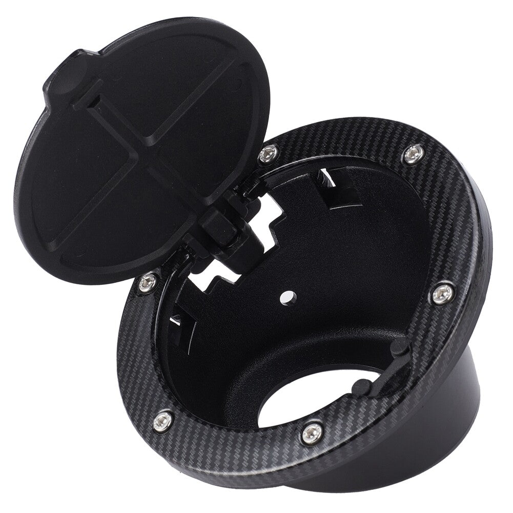 Car Fuel Filler Door Cover Gas Tank Cap Fit for Wrangler JK 2006-2018 Aluminum