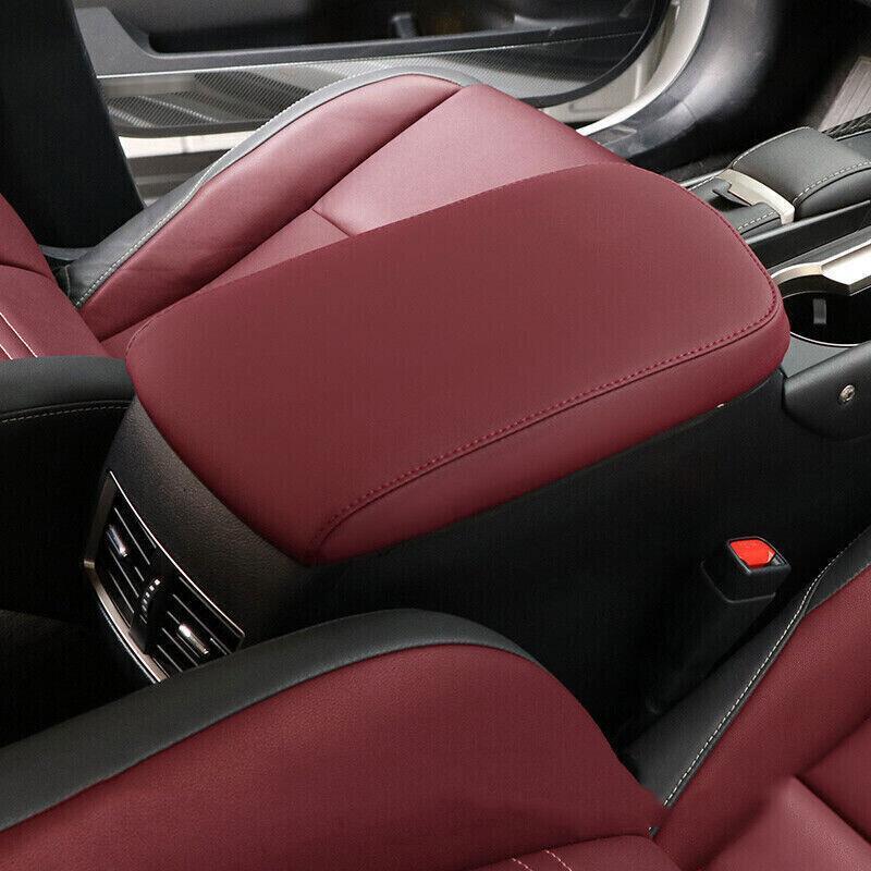 Fit for Lexus NX200t 300h 2015-2021 Red Leather Central Console Armrest Box Trim