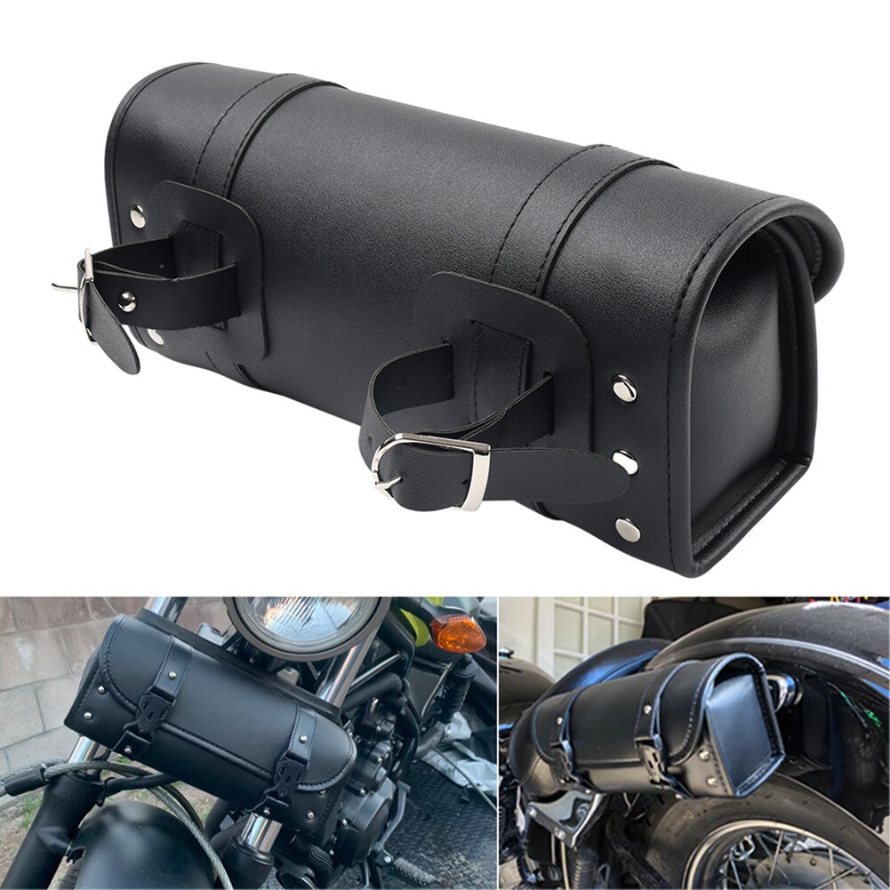 Universal Motorcycle Fork Tool Bag Pouch Storage Luggage Saddlebag Handlebar Bag
