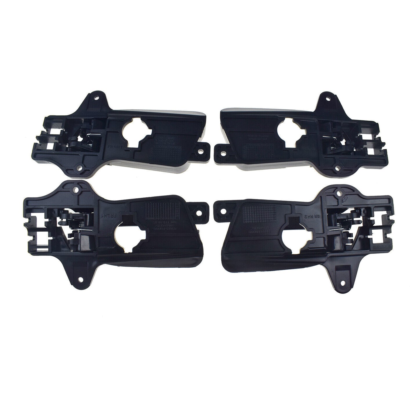 for Hyundai for Elantra 2009-2012 Set of 4 Interior Door Handles Black FL RL RR