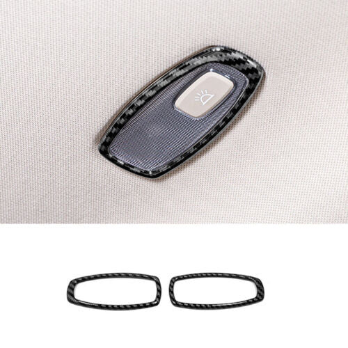 2For for Kia Carnival 2022-2023 Carbon Fiber ABS Side Reading Light Frame Cover Trim