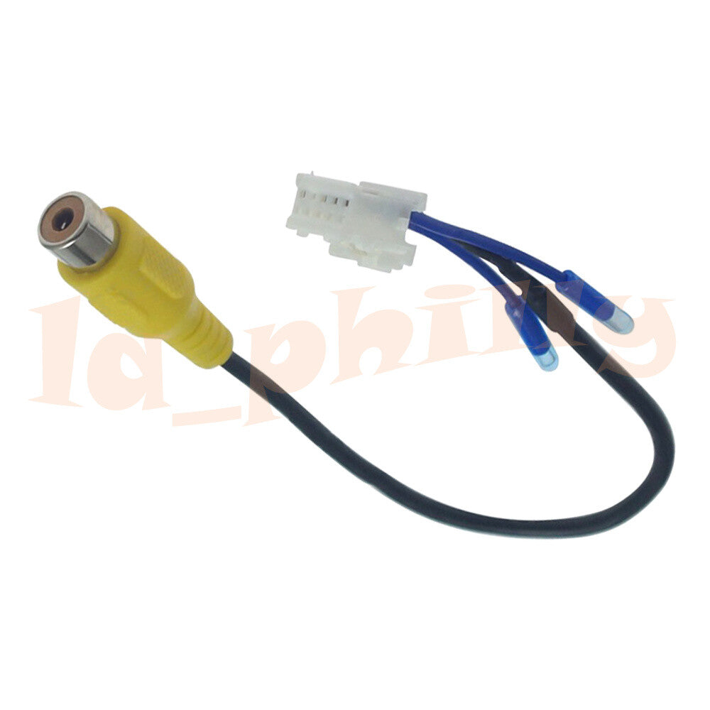 View Backup Camera Cable Adaptor RCA Fit For Car Stereo Radio Navi Connector
